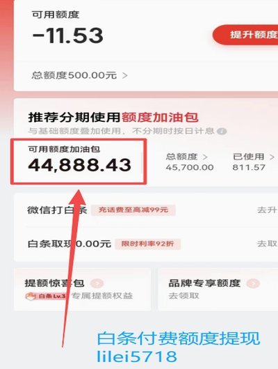 京东刚给了5000付费额度多久可以用