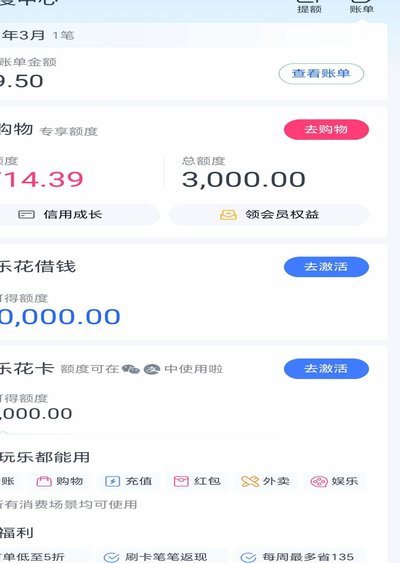 分期乐有额度但提不出来