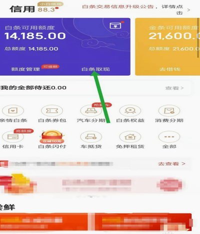 白条秒到怎么刷 现金