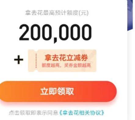 拿去花好申请吗