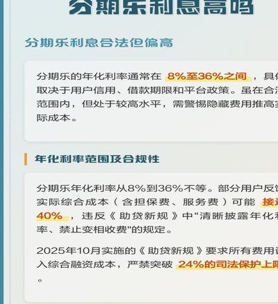 分期乐的利息怎么算？
